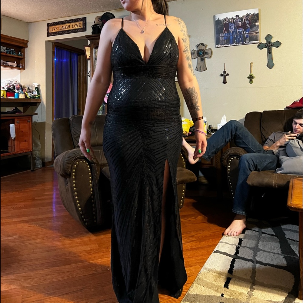 Sparkly Black Maci Dress